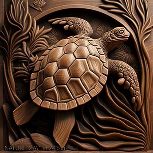 Nature and animals (st turtle 1, NATURE_2761) 3D models for cnc